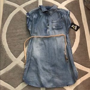 Blue denim dress